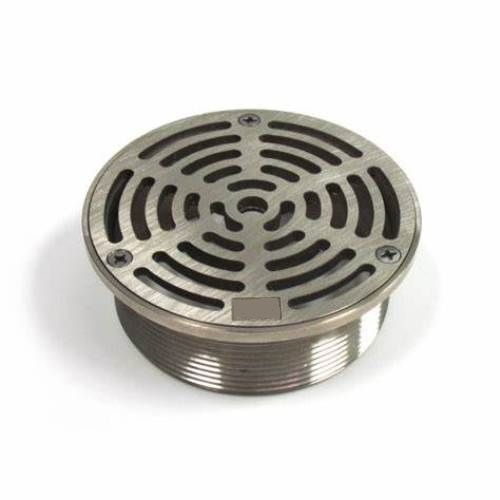 Round and Square Bronze Nickel Bronze Strainer and Cleanout Top for Floor Drains