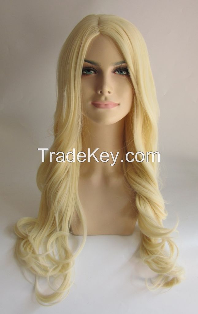 Long Curly Fashion Lady Gaga Synthetic Wigs Hair (LW08 613)