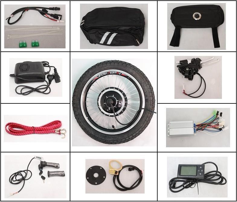 24V 250W Electric Bike Conversion Kit with LED/LCD Panel