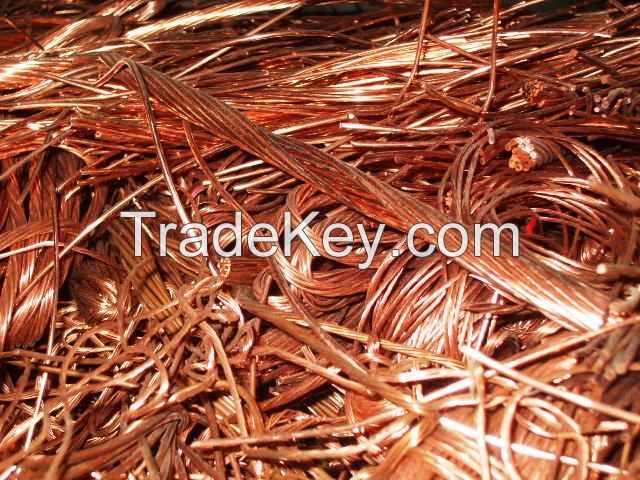 Top Quality High purity Copper Scrap, copper wire scrap Millberry copper 99.99%