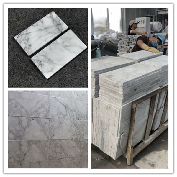 Arebeskato white marble tile