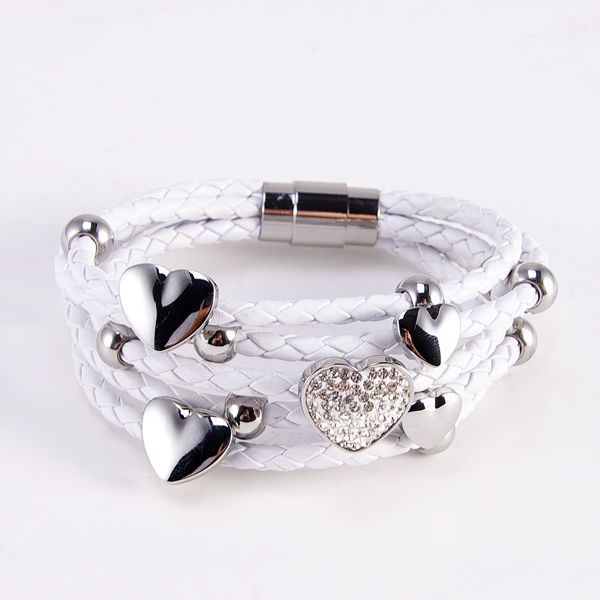 fashion jewelry leather bracelet new design nice and interesting