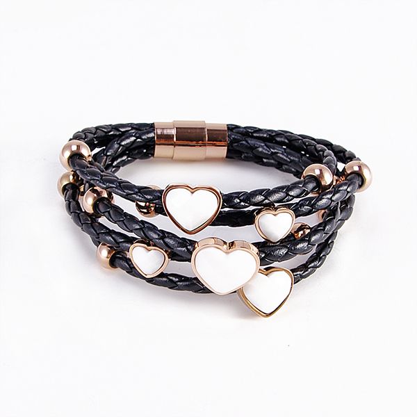 fashion jewelry leather bracelet new design