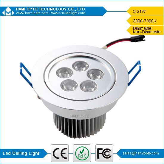 5w led ceiling light with ce rohs approved