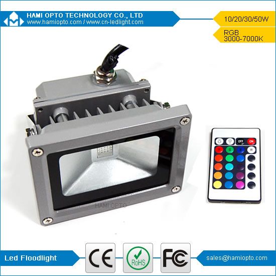 12 volt led flood light RGB 10W with CE, RoHS