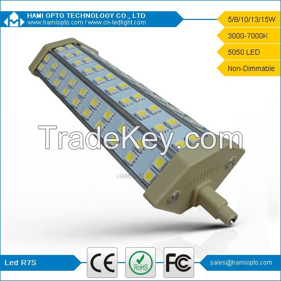 13W 118mm smd5050 r7s led lamp CE RoHS approved