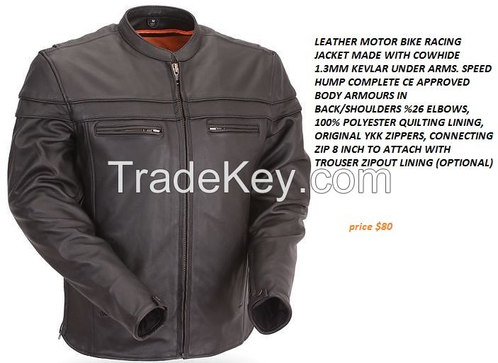 Biker leather jacket