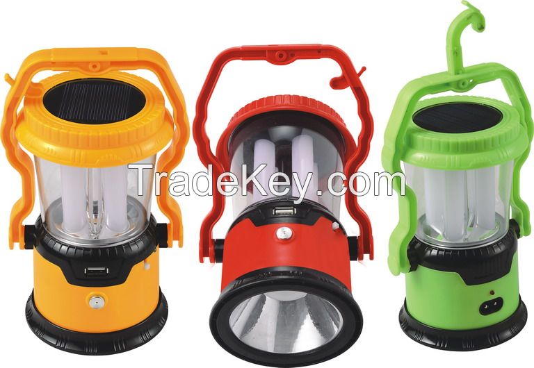 Sell JA-1972 multi-functional solar led camping lantern with usb charger