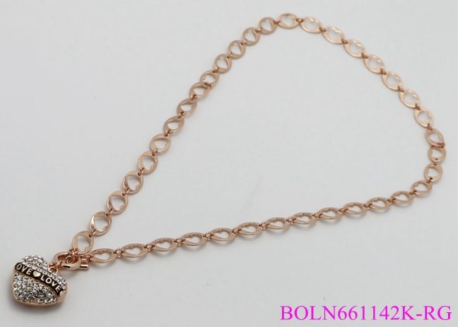 New style solid silver color fashion new link chain necklace jewelry hot selling products Item ID #BOLN661162K