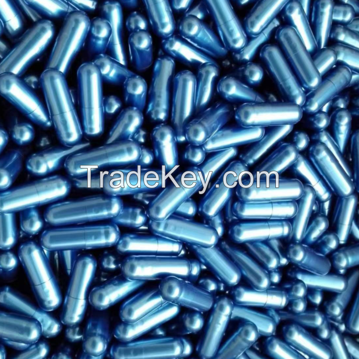 bulk 00 size blue color capsules OEM of man health capsules  or woman capsules