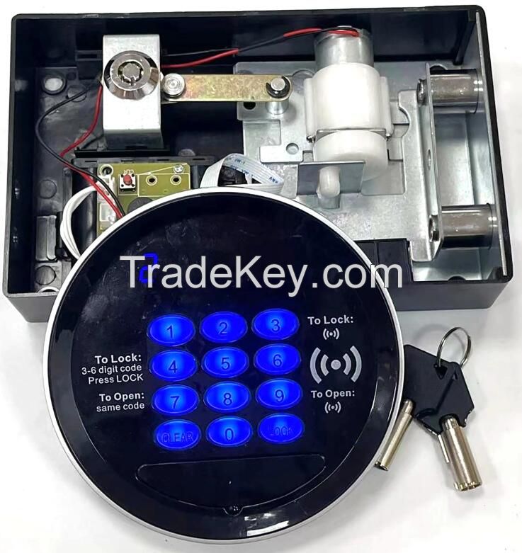 sell IC RFID digital keypad lock safe lock keys backup