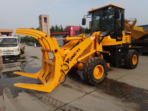 china mini front end grass wheel loader of farm tools