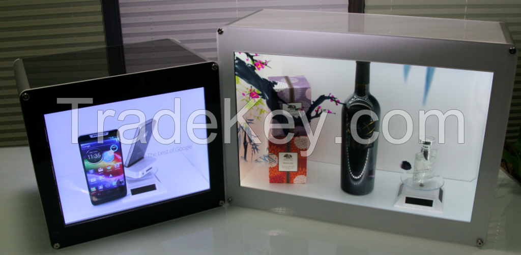 Transparent LCD show case