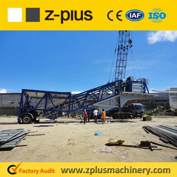 Easy operation YHZS25 portable concrete batching plant