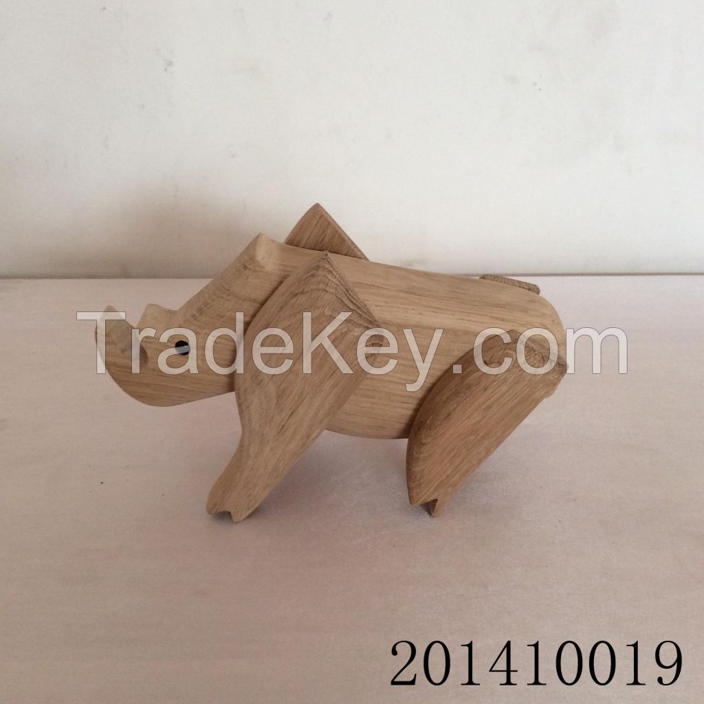 sell wooden rhinoceros