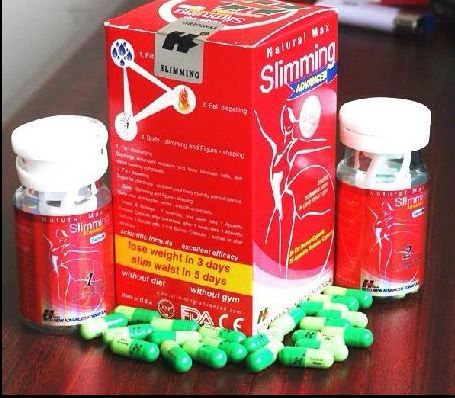 Natural Max Slimming Green Capsules, Green, Red and Blue Version 8