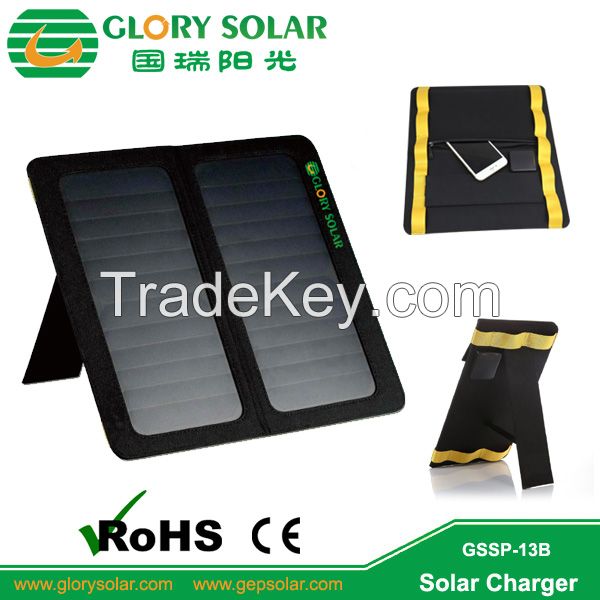 custom 6.5W 13W 20W 30W 40W 100W foldable solar panel