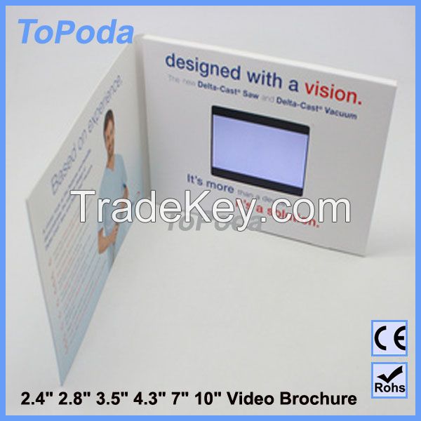 2016 Topoda lcd video brochure card