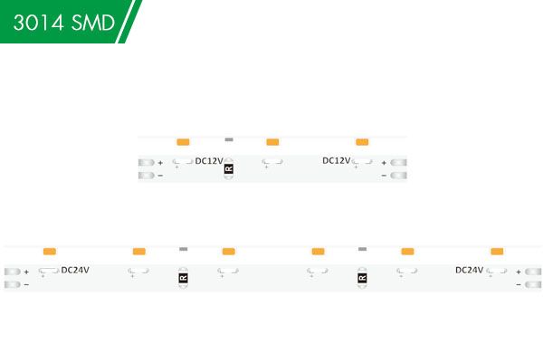 DC12/24V 3014 60LED 5mm White (Side View) Strip light