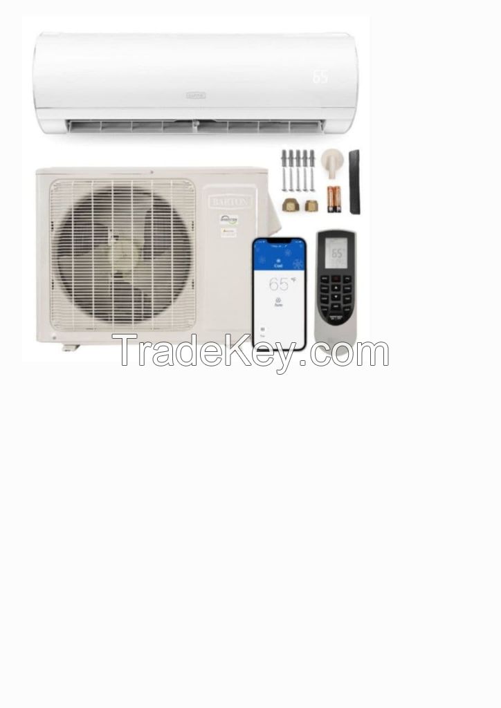 Ductless Mini Split Air Conditioner and Heater 12, 000 BTU 20 Seer 230V Build-in Wi-Fi Smart Control Ductless