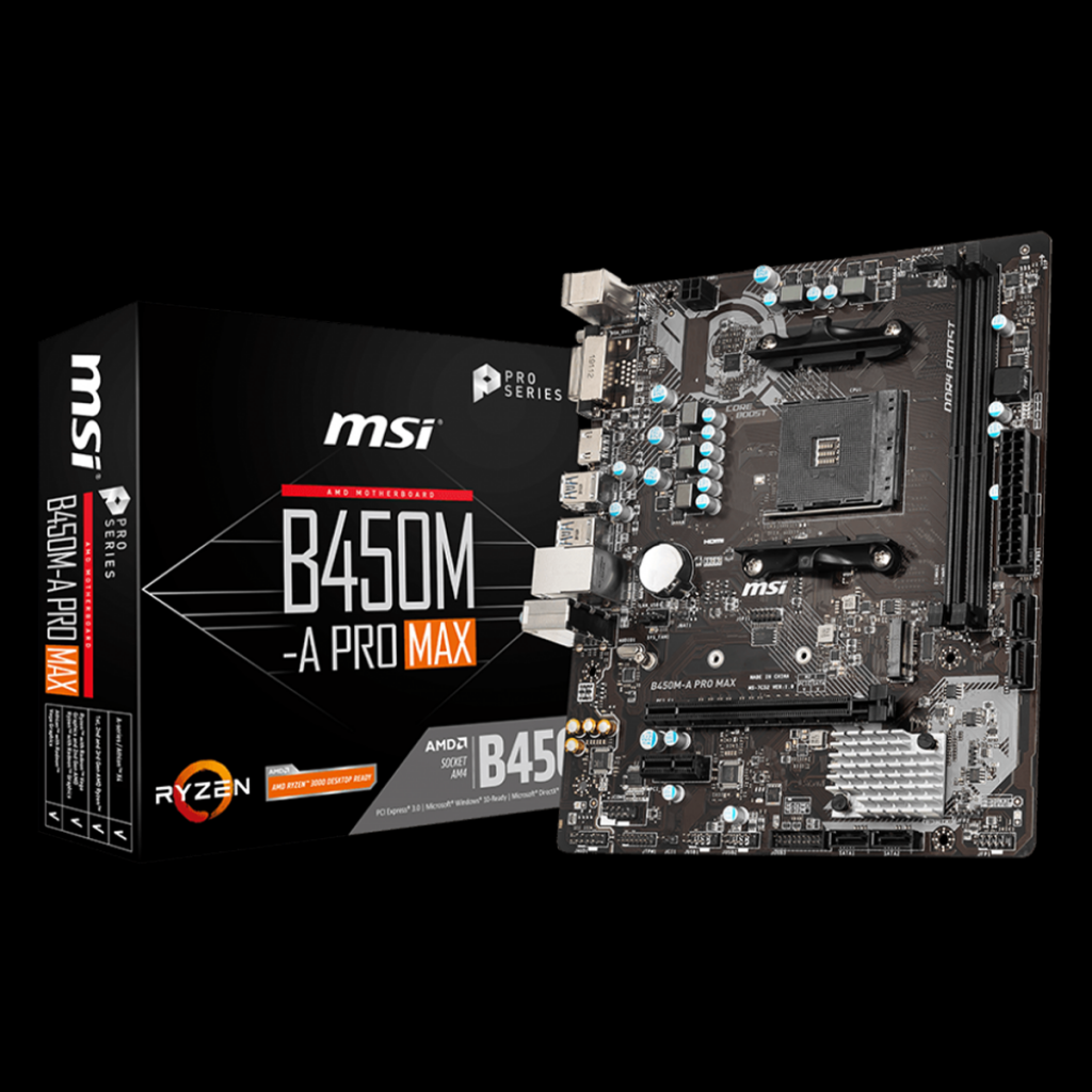 MSI B450M-A PRO MAX AMD AM4 Motherboard