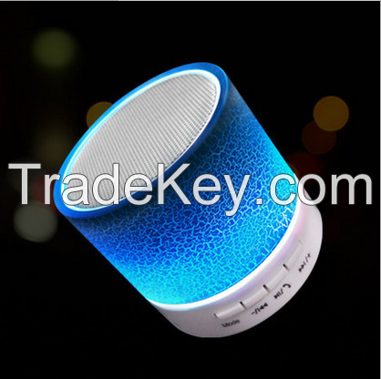 Professional factory offer portable mini wireless bluetooth speaker with led colorful light