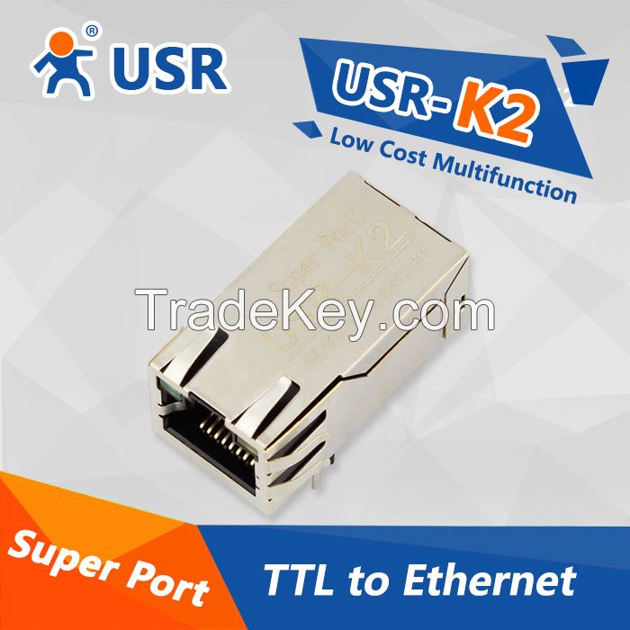 (USR-K2) Low Cost Multifunctional Super Port Serial Ethernet Module