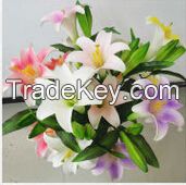 70cm real touch non-polluting artificial pu lily flower