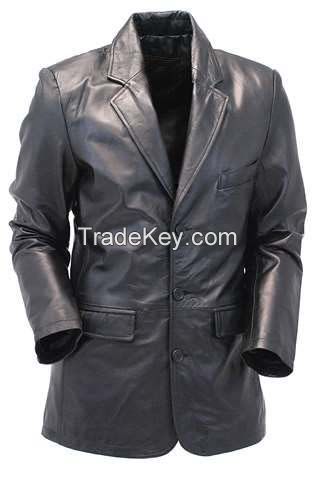 Vintage Brown Leather Leather Jacket Coat