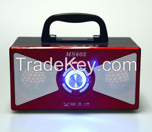 Portable Wooden Box Radio/USB/TF Card Speaker