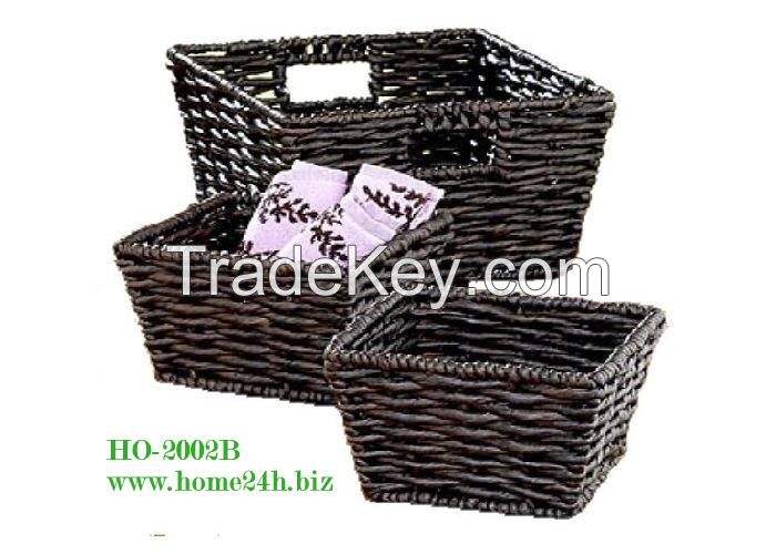 Water Hyacinth Baskets, set of 3