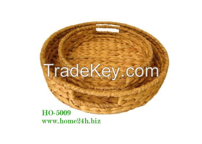 Water Hyacinth Baskets, set of 2
