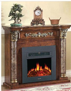FP024 wood fireplace smokeless fireplace antique fireplace