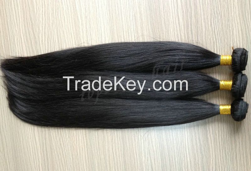 100% brazilian human virgin hair silk straight