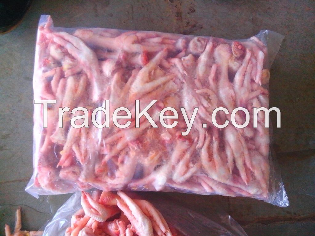 Chicken products along with chicken feet and Paw