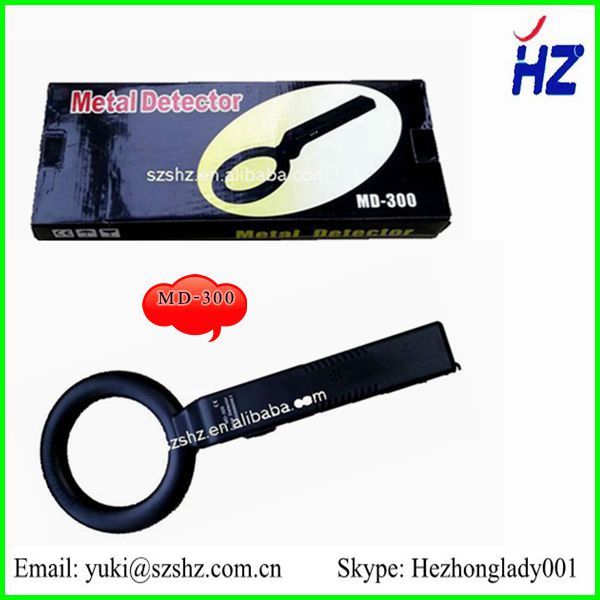 Multi-function MD-300 handheld metal detector with buzz and vibration Email: yuki at szshz.com.cn