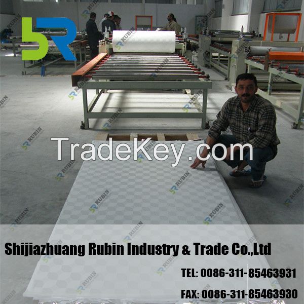 High efficiency gypsum ceiling board equipment