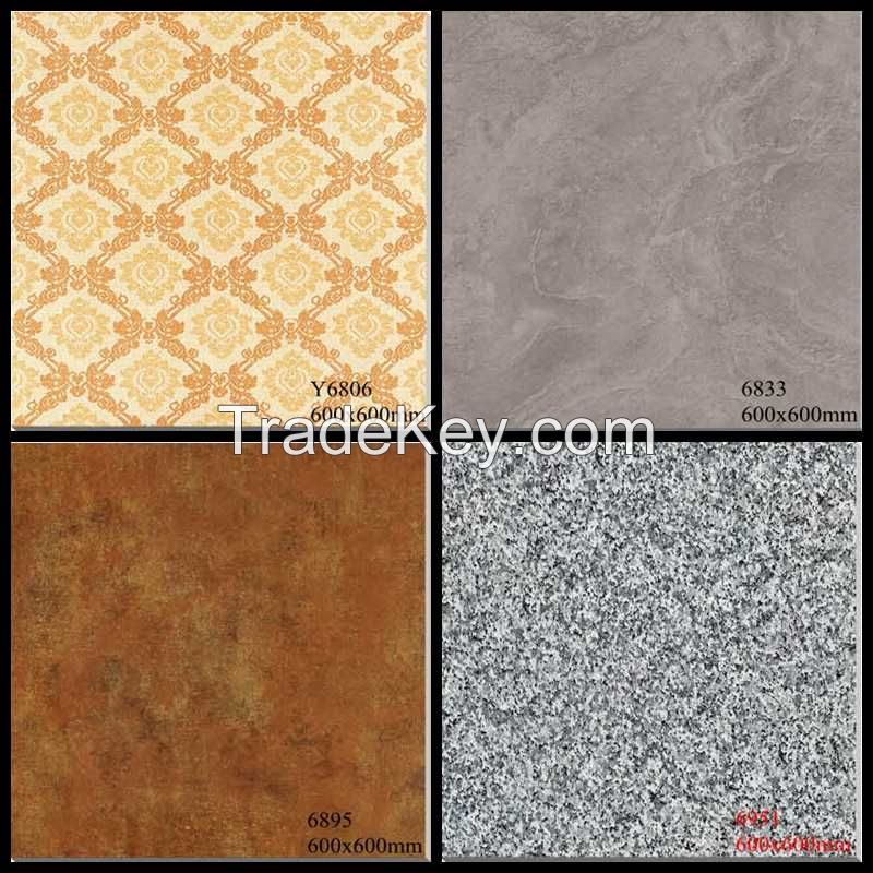 600x600mm Rustic Porcelain Tiles Interior Floor Usage