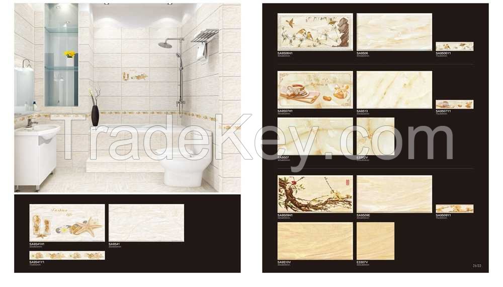 300x600MM Bathroom and Kitchen Wall Tiles