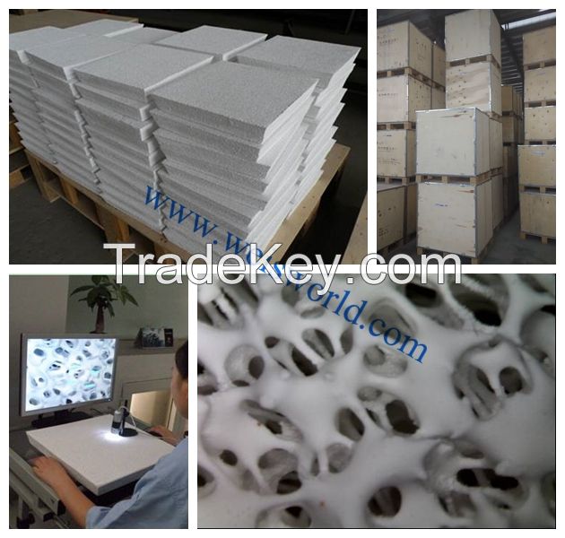 New Design Ceramic Foam Filters For Aluminum Casthouse