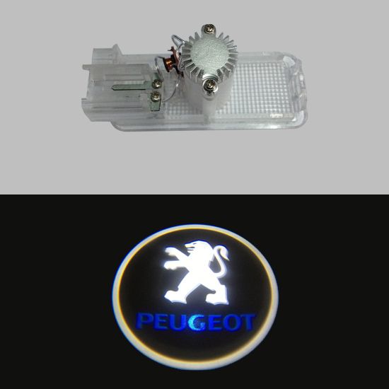 LED Door courtesy Shadow Projector Car logo Light for Peugeot 508 408 308