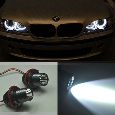 LED Bright 10W Angel Eyes Marker Light for X5 BMW E39 E53 E60 E63 E87