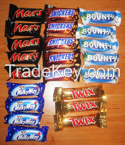 Bounty - Snickers - Mars - Twix CHOCOLATES