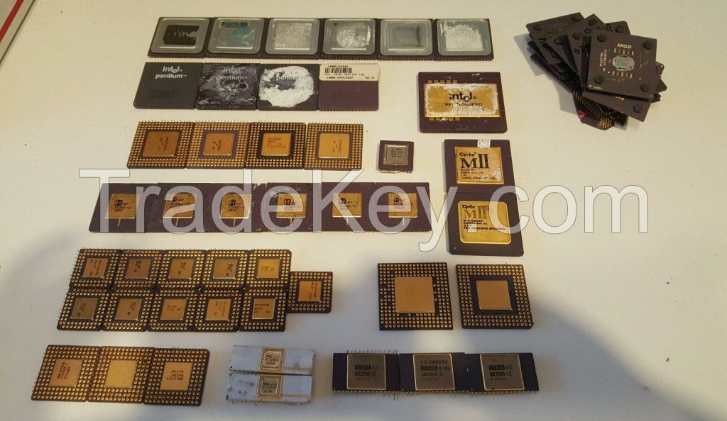 ceramic CPU scrap processors for gold recovery