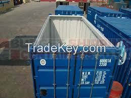 Open top shipping containers