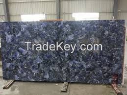 Floor Wall material Sodalite Blue Granite, Blue Bauia, Azul Bahia Brazil slabs