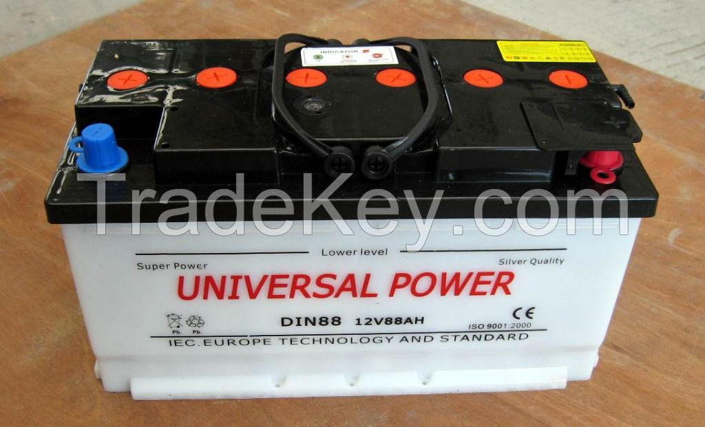 Truck Battery DIN88 12V 88Ah Dry Charged