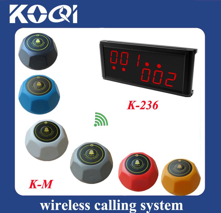 Most Cheap Wireless Calling System for Coffee Restaurant K-1000 and K-M-R