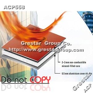 Fireproof Aluminium Composite Panel(FR ACM) for Sale