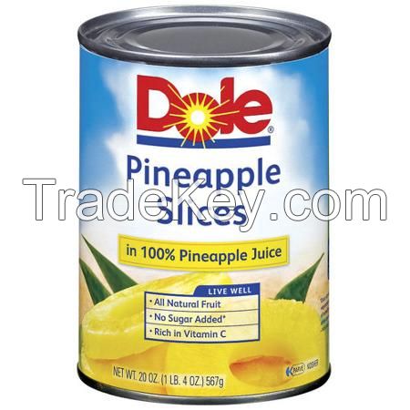 Hot Sale: Pineapple Slices in 100% Pineapple Juce